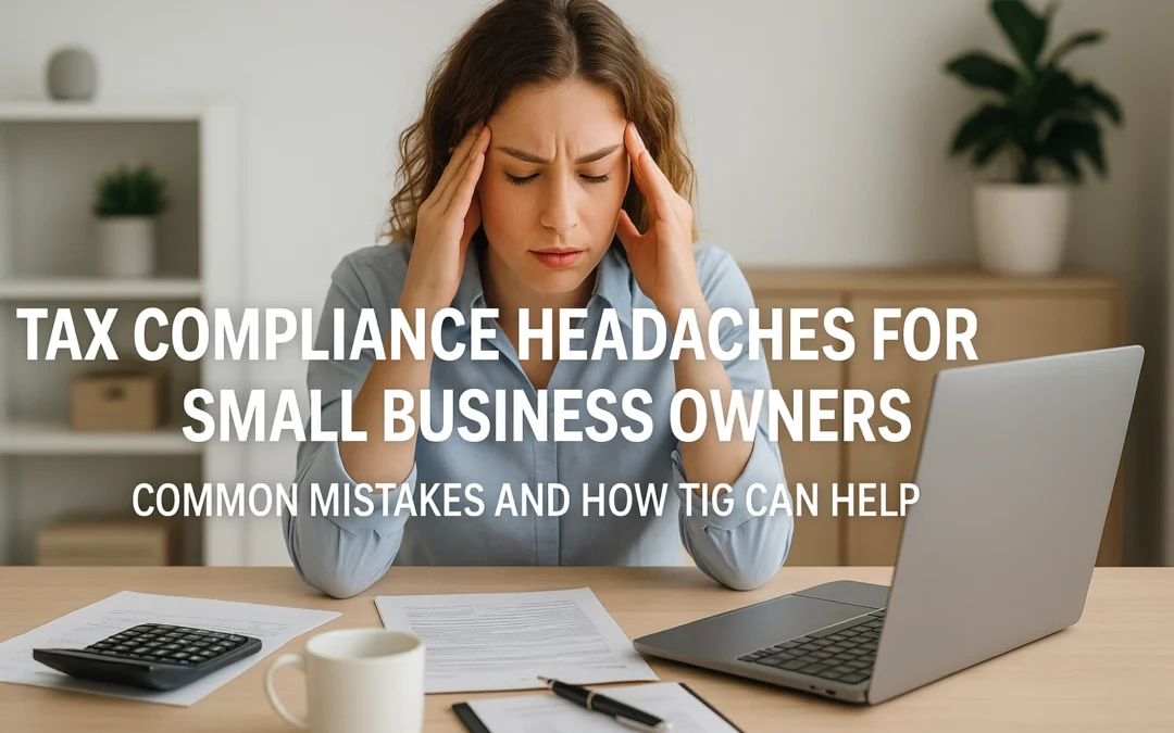 Tax Compliance Headaches for Small Business Owners: Common Mistakes and How TIG Can Help