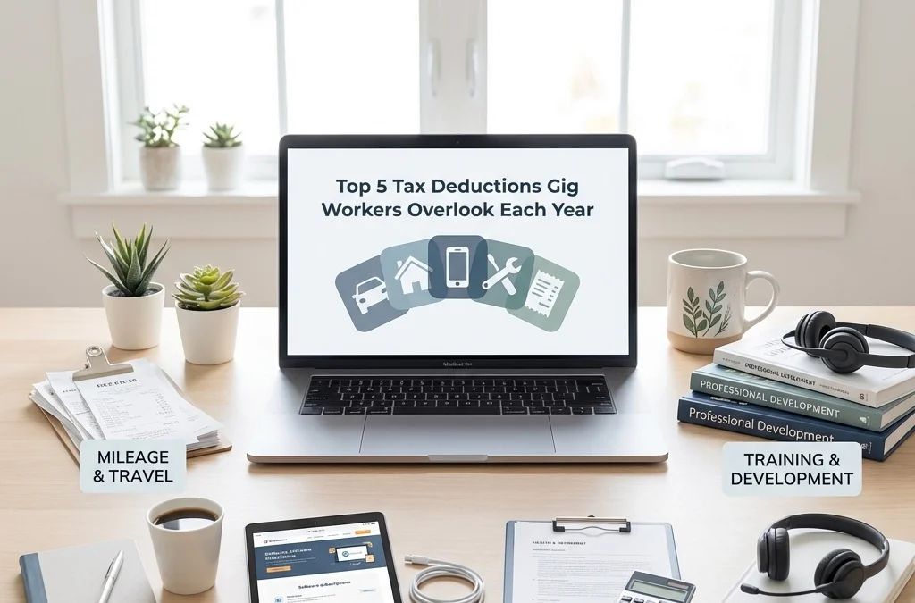 Top 5 Tax Deductions Gig Workers Overlook Each Year