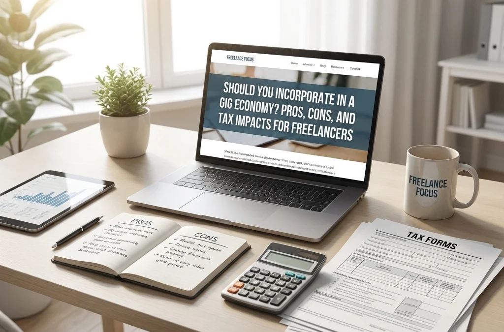 Should You Incorporate in a Gig Economy? Pros, Cons, and Tax Impacts for Freelancers