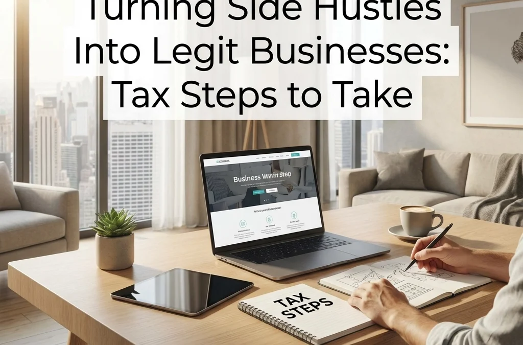Turning Side Hustles Into Legit Businesses: Tax Steps to Take