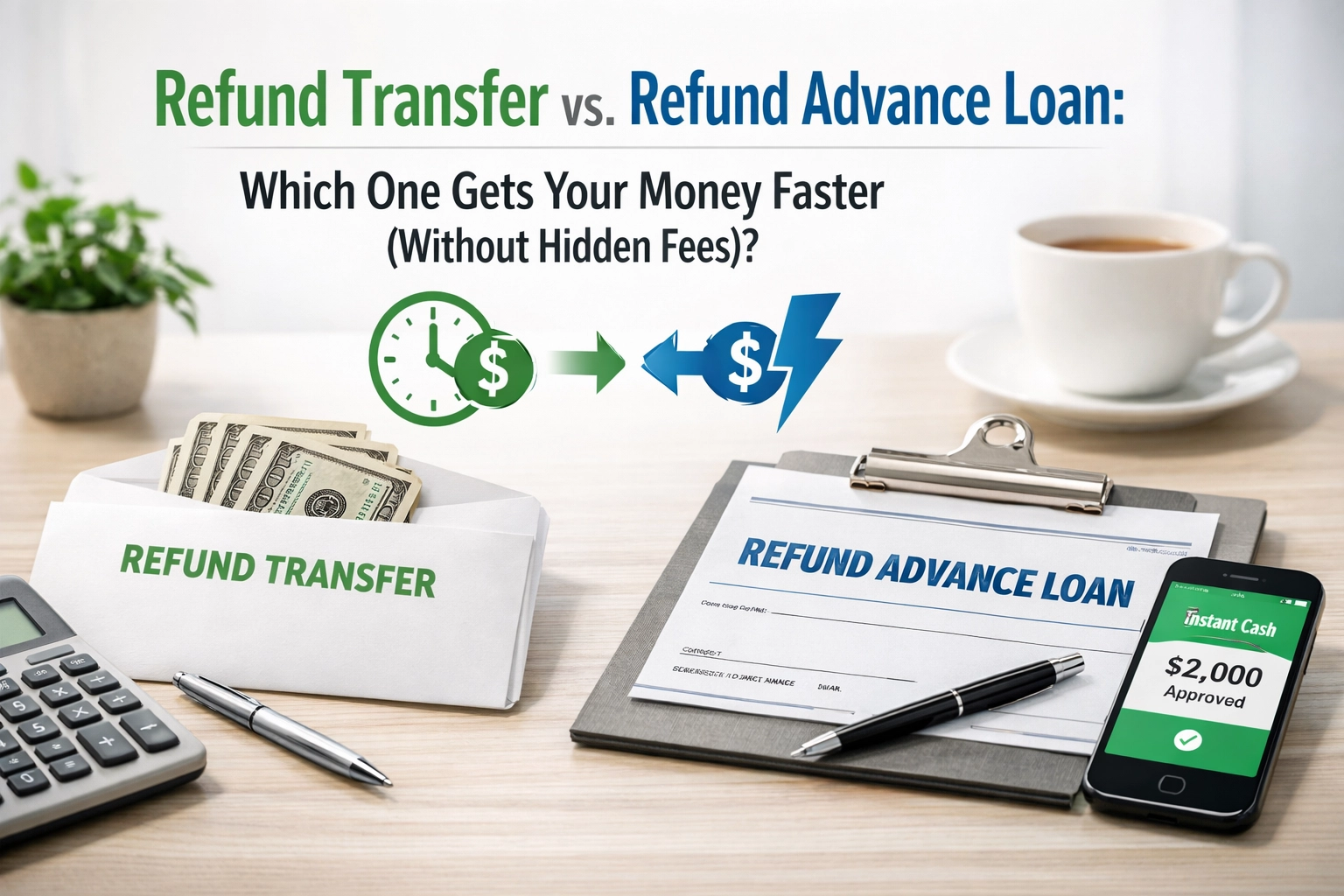 Refund Transfer vs. Refund Advance Loan: Which One Gets Your Money Faster (Without Hidden Fees)?