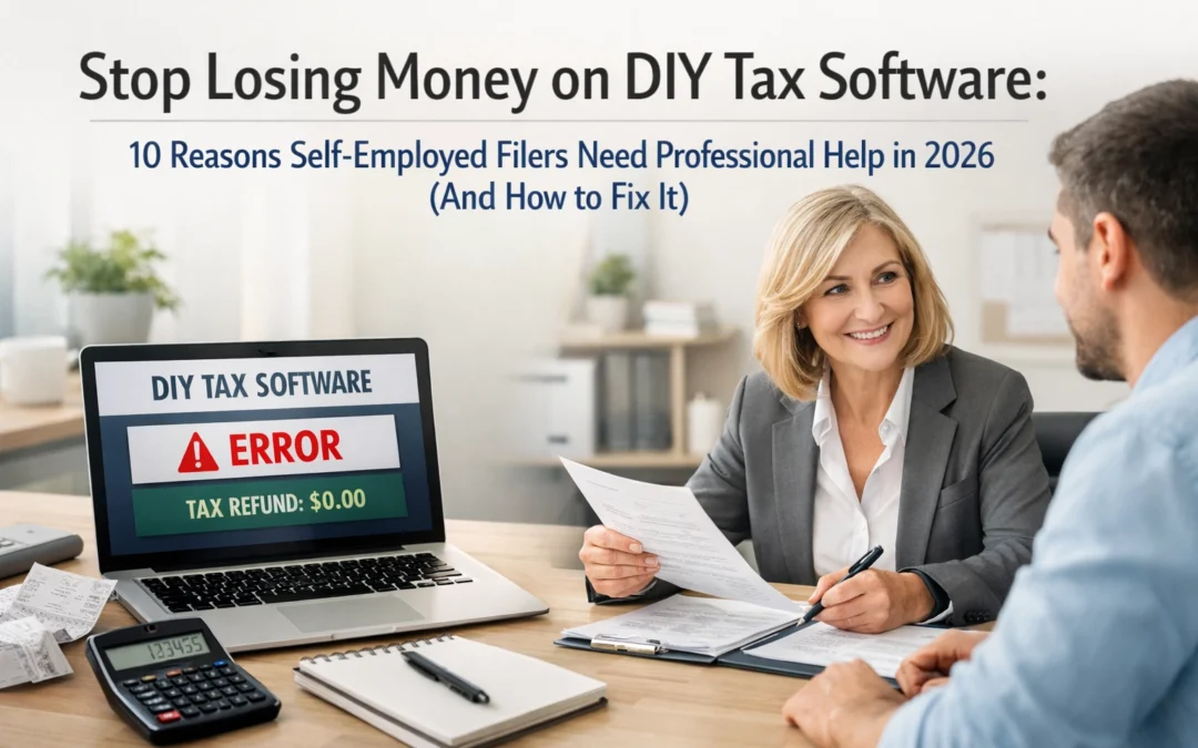 Stop Losing Money on DIY Tax Software: 10 Reasons Self-Employed Filers Need Professional Help in 2026 (And How to Fix It)