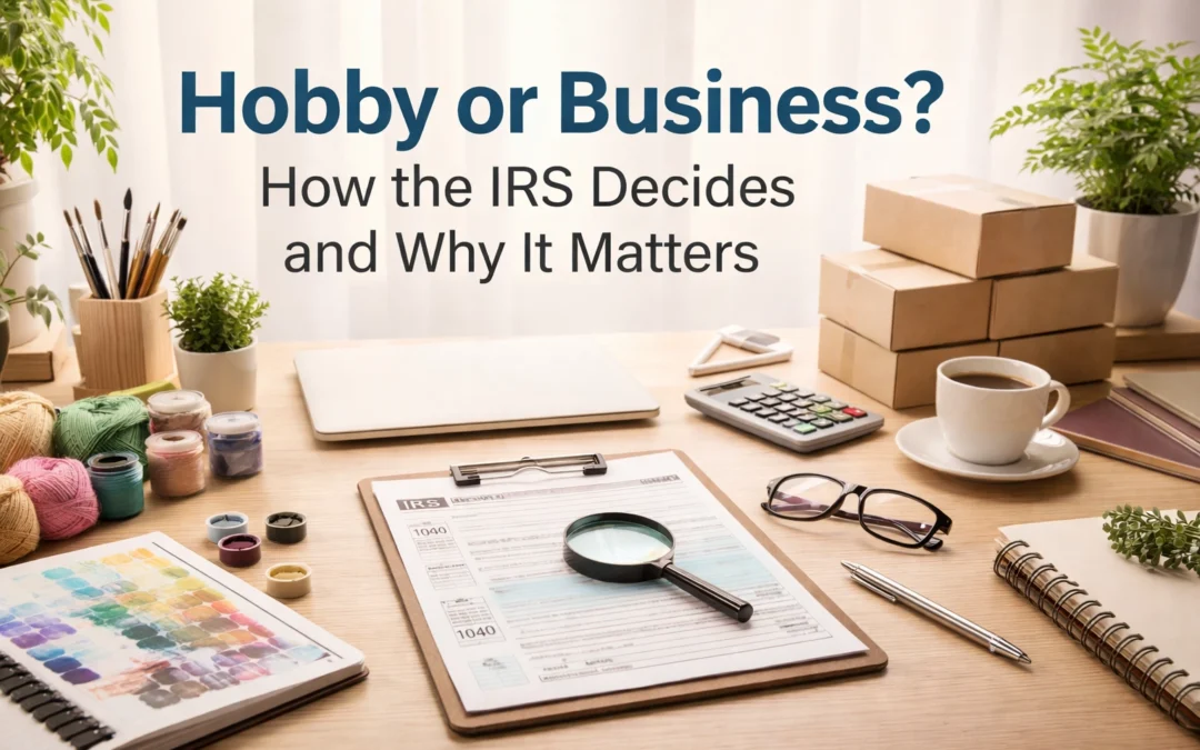 Hobby or Business? How the IRS Decides and Why It Matters