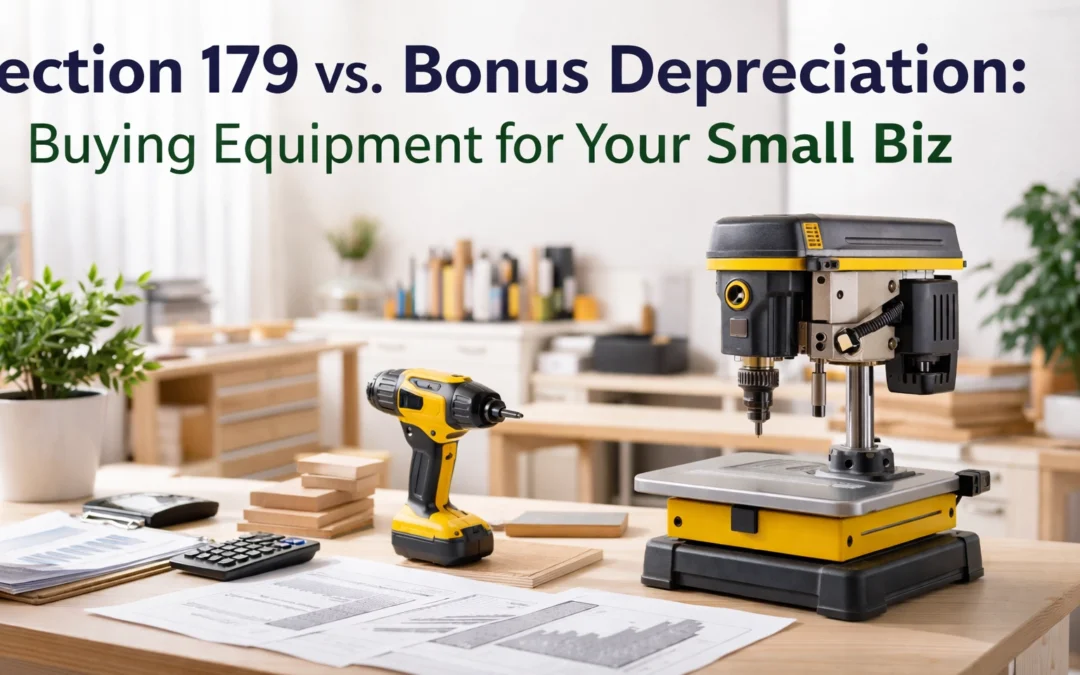 Section 179 vs. Bonus Depreciation: Buying Equipment for Your Small Biz