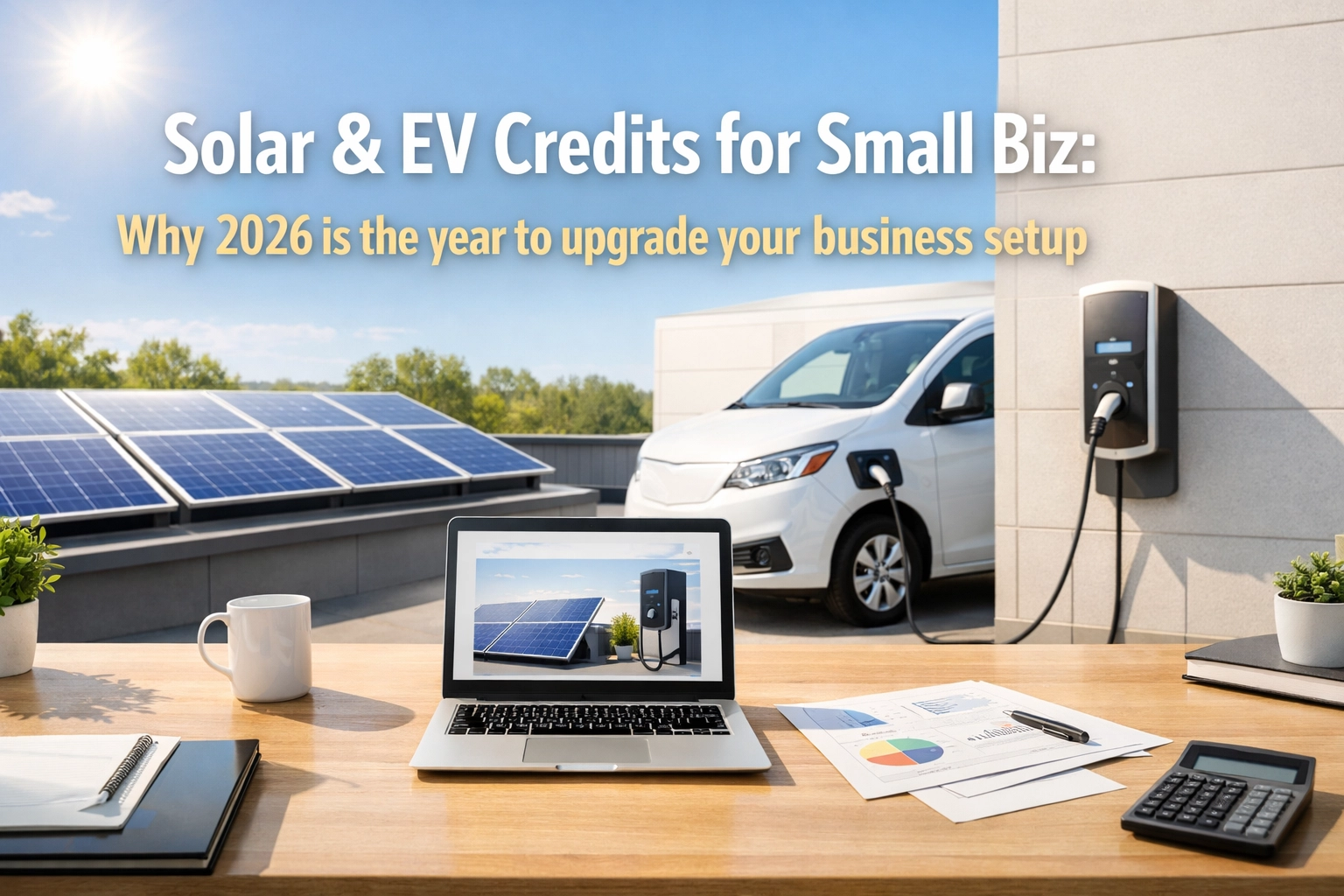 Solar & EV Credits for Small Biz: Why 2026 is the year to upgrade your business setup