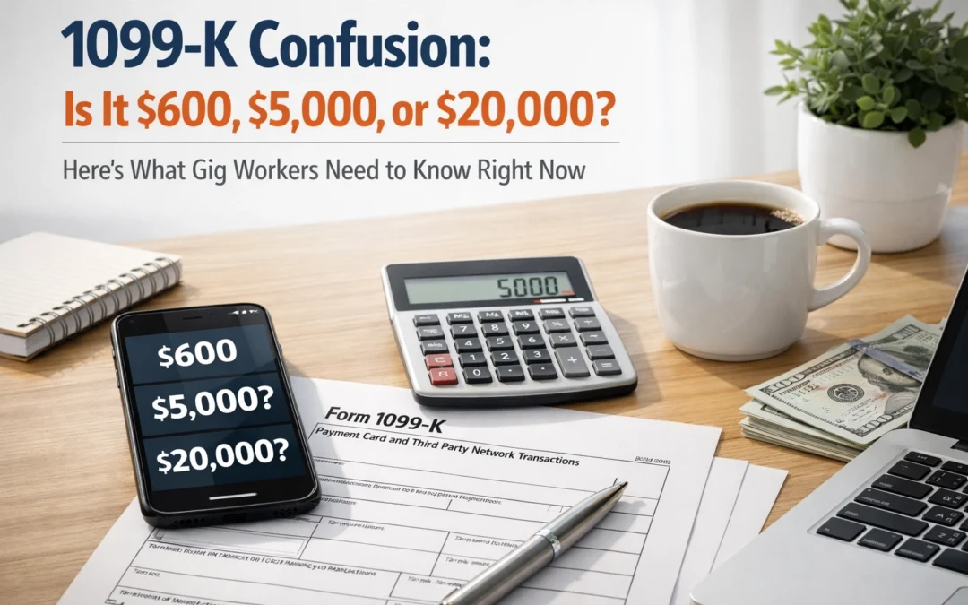1099-K Confusion: Is It $600, $5,000, or $20,000? Here's What Gig Workers Need to Know Right Now