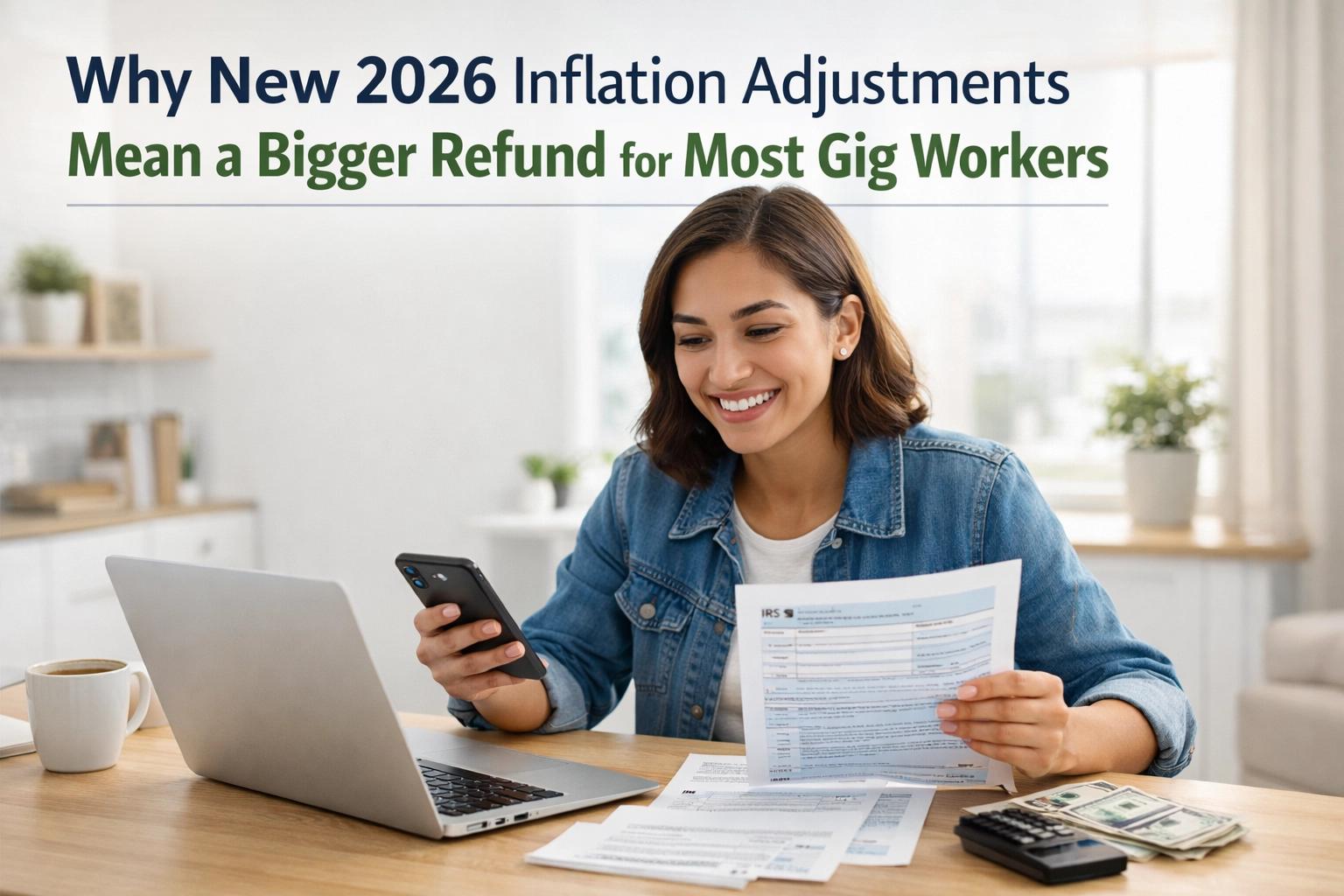 Why New 2026 Inflation Adjustments Mean a Bigger Refund for Most Gig Workers