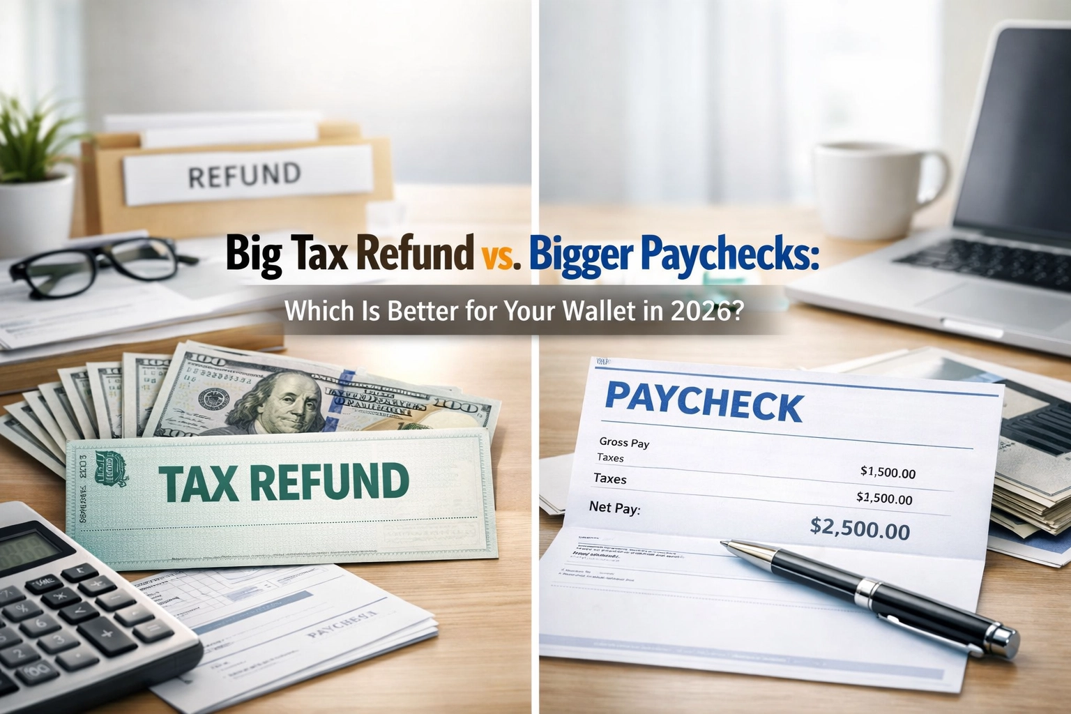 Big Tax Refund vs. Bigger Paychecks: Which Is Better for Your Wallet in 2026?